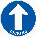 Hyper U - Stickers au sol - Rond Ø 50cm " Picking "