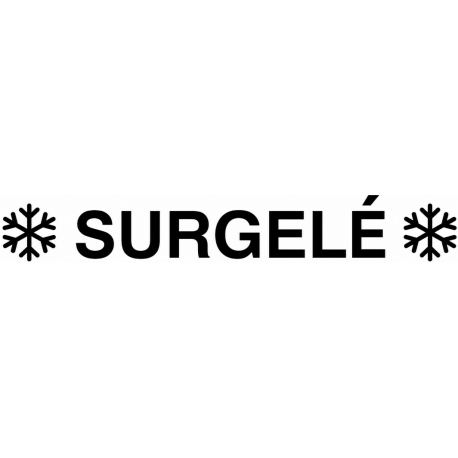 Hyper U - Stickers au sol - Rectangulaire 120x30cm " Surgelé "