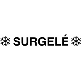 Hyper U - Stickers au sol - Rectangulaire 120x30cm " Surgelé "