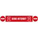Hyper U - Stickers au sol - Rectangulaire 120x50cm " Sens Interdit "