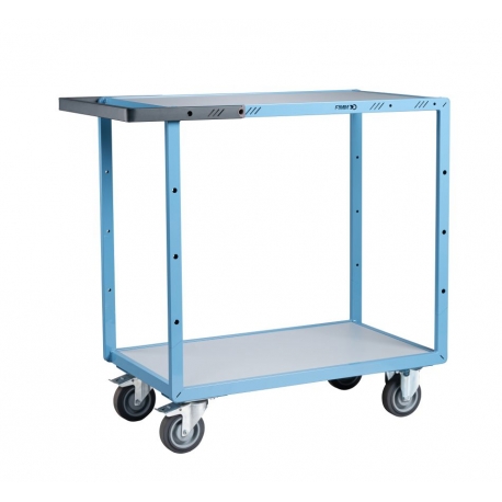 Servante FIMM 400 kg - 1000x600mm - mécano-soudées - 2 plateaux tôle galva