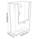 Boite plexiglass A6 avec trous pour vis