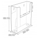 Boite plexiglass A5 avec trous pour vis
