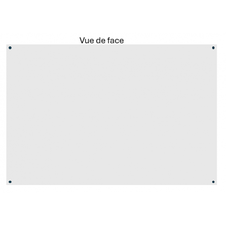 Panneau DIBOND A0 (841x1189mm) Magnétique Effaçable avec 4 trous