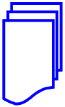 VSM - Symbole Flux d’Information interne - Documents - Bleu-72dpi
