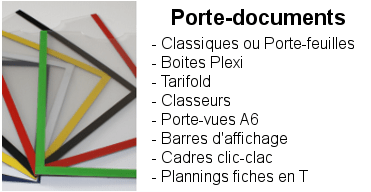 Porte-documents magnétiques A3, A4, A5 et A6 - Magnétiques ou Adhésifs - Classeurs 4 anneaux A3, A4,